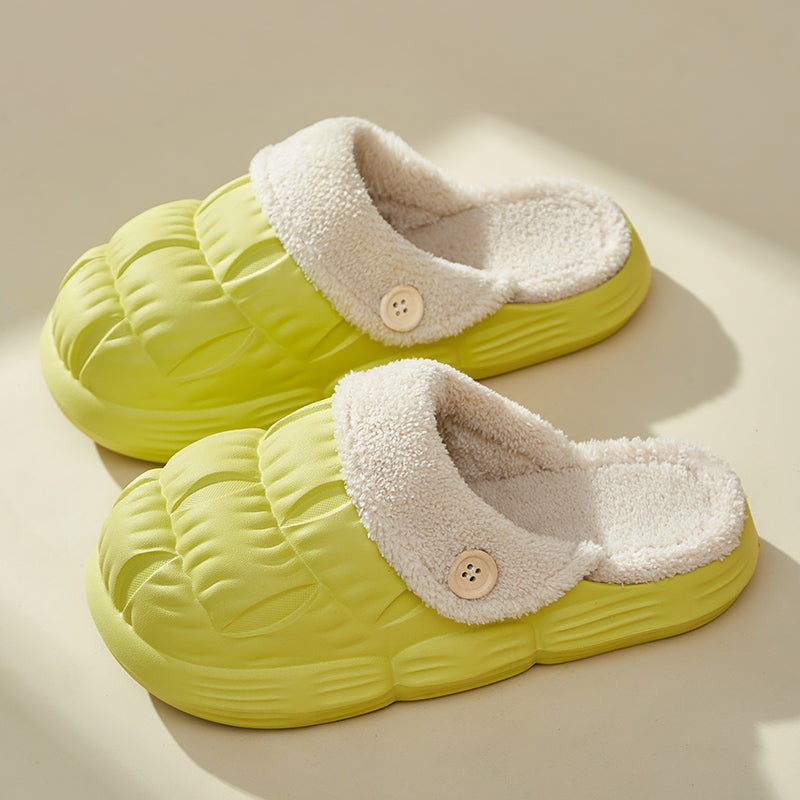 Removable Fluffy Shoes Warm Fuzzy Slippers Waterproof Non-Slip - Unisex