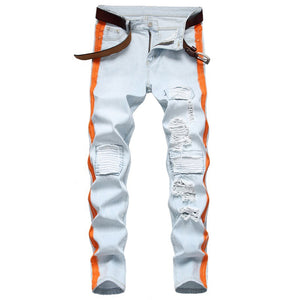 European And American Personality Nostalgic Ripped Jeans