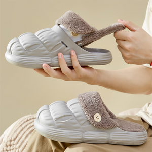 Removable Fluffy Shoes Warm Fuzzy Slippers Waterproof Non-Slip - Unisex