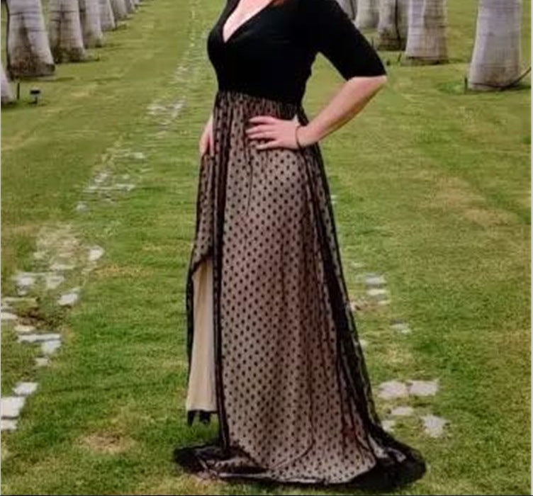 Fashion Loose Long Skirt With Big Swing Robe