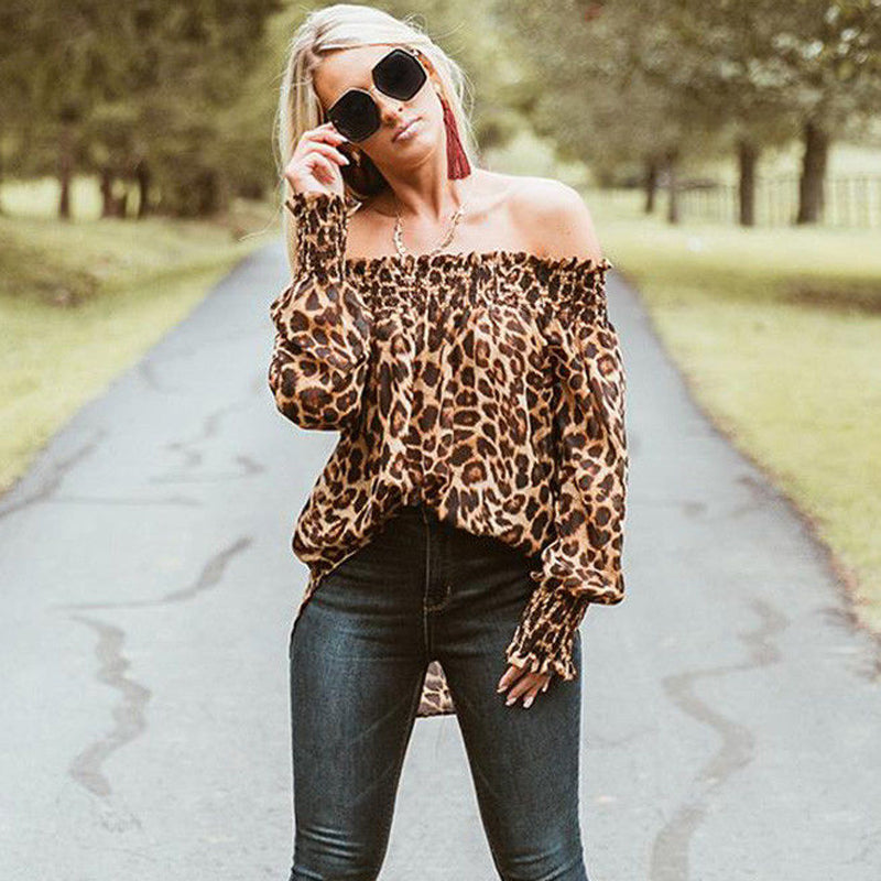 Leopard print top
