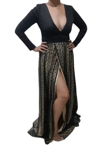 Fashion Loose Long Skirt With Big Swing Robe