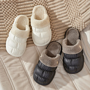 Removable Fluffy Shoes Warm Fuzzy Slippers Waterproof Non-Slip - Unisex