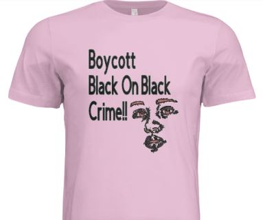 Men's Boycott Black On Black Crime T- Shirt