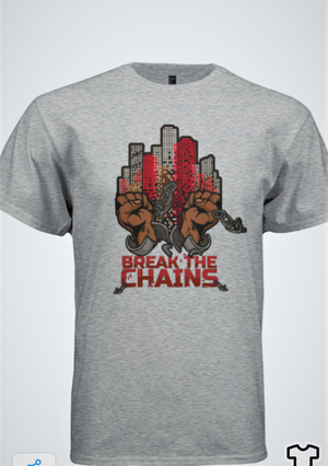 Break The Chains T-Shirt (Men's Red Theme)