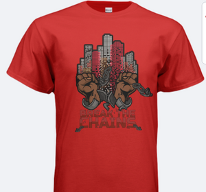 Break The Chains T-Shirt (Men's Red Theme)