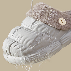 Removable Fluffy Shoes Warm Fuzzy Slippers Waterproof Non-Slip - Unisex