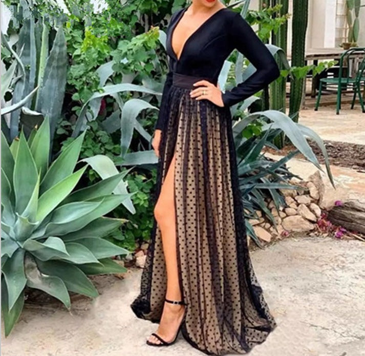 Fashion Loose Long Skirt With Big Swing Robe