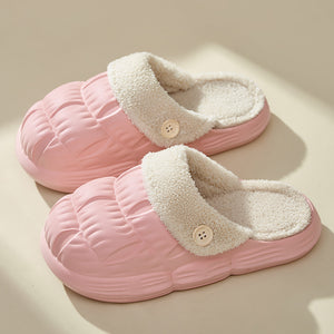 Removable Fluffy Shoes Warm Fuzzy Slippers Waterproof Non-Slip - Unisex