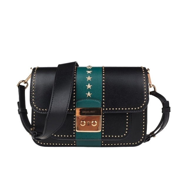 Brand new Michael Kors Studded Plain Leather luxury Shoulder women&#39;s Bags 30T9GS9L9T/30F8GS9L3Y/30T7GS9L3L