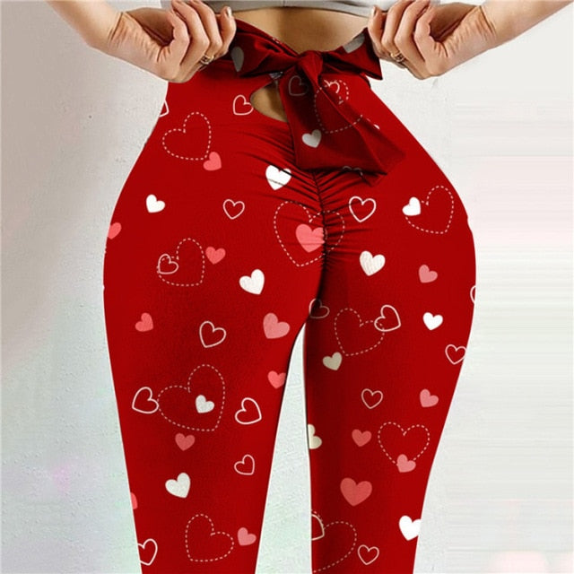 High Waist Yoga Pants Women Fitness Sport Leggings Printed Elastic Gym Tights