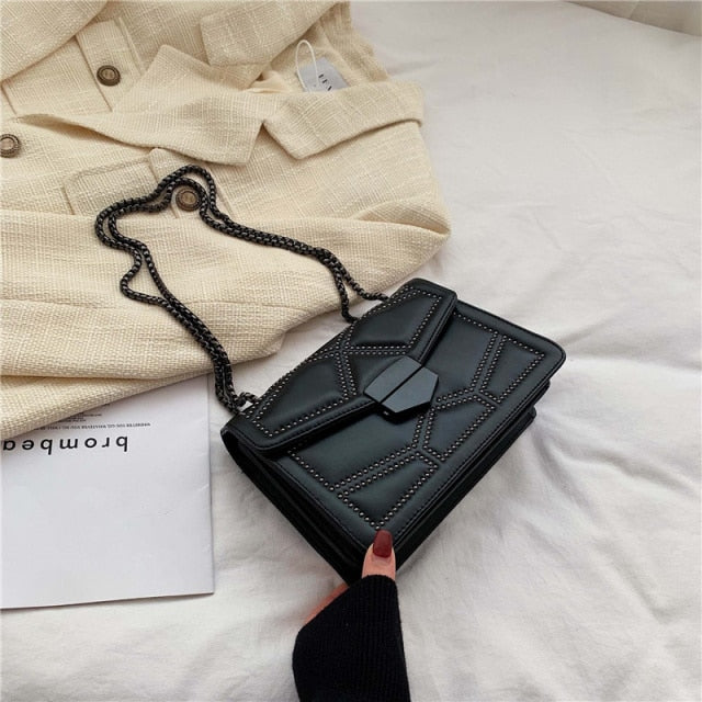 Simple Style Shoulder Bag Lady Luxury Small Handbags Designer PU Leather