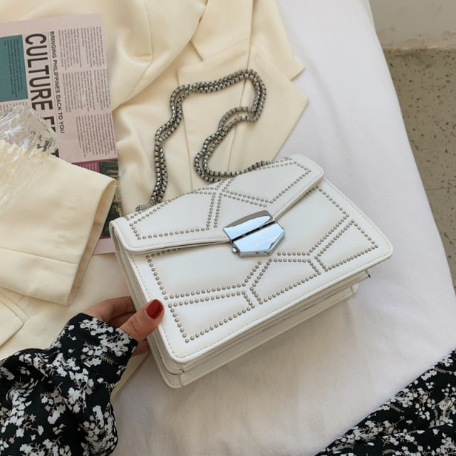 Simple Style Shoulder Bag Lady Luxury Small Handbags Designer PU Leather