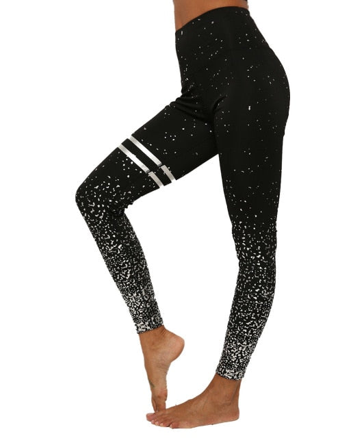 Black Yoga Pants Quick Dry Leggings Women Running Sport High Waist Tights Leggins